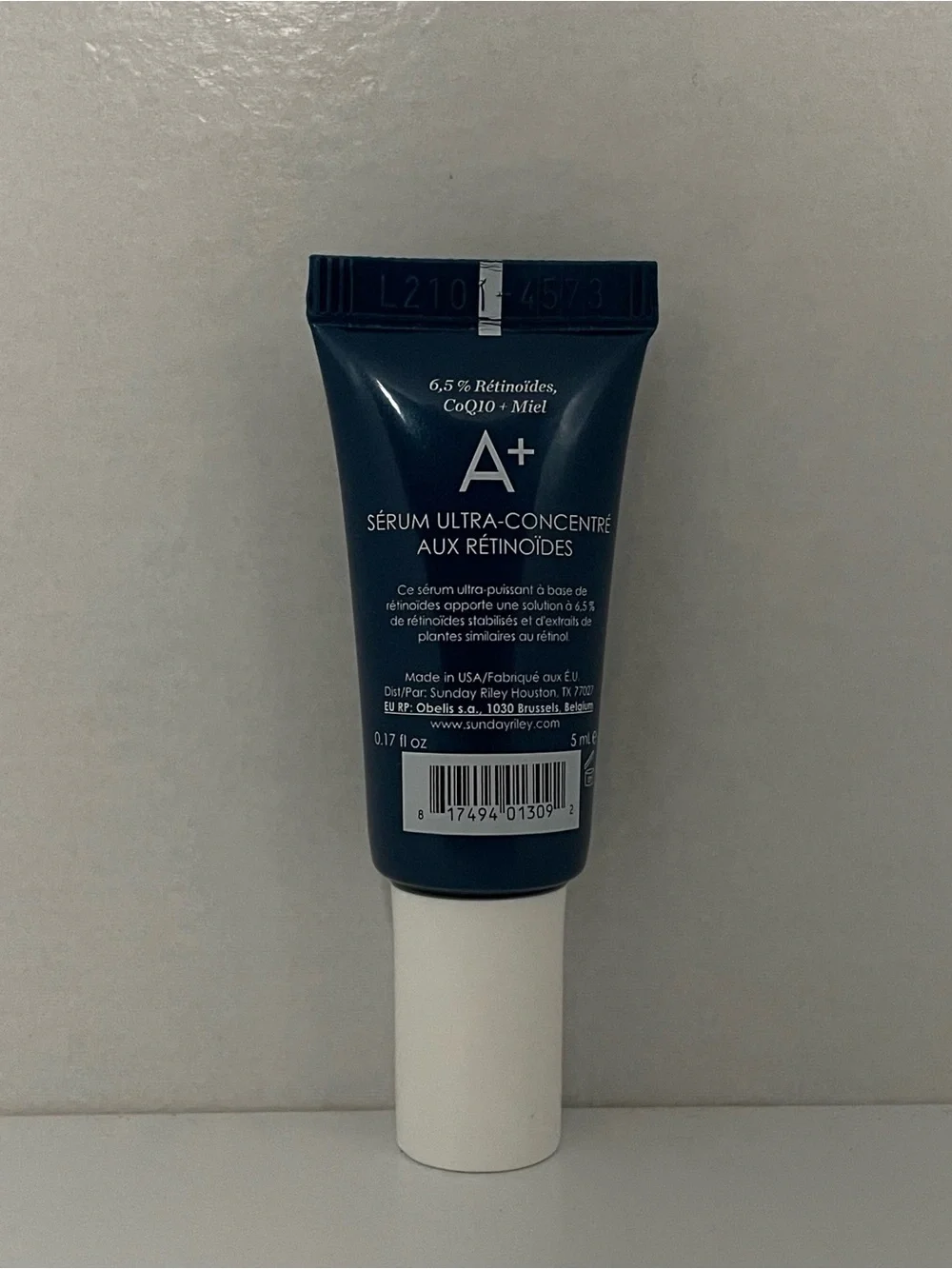 Sunday Riley A+ High-Dose Retinoid Serum Tube — Mini / Travel Size